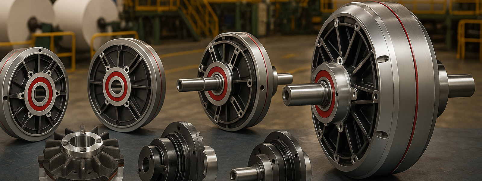 Powder clutch brake for tension control